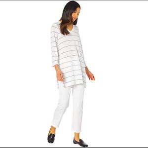 NEW Eileen Fisher | Twill Cropped Cotton Pants